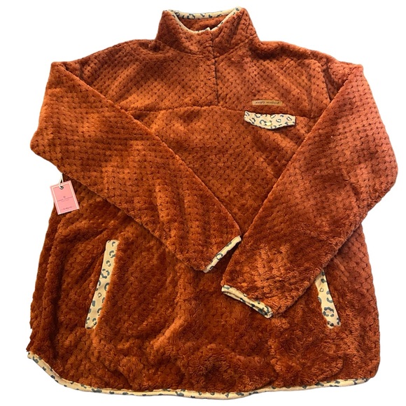 Simply Southern Simply Soft Leopard Pullover Size XL - Picture 4 of 6